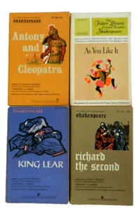 Lot of 4 Vintage 60s Folger Library General Readers Shakespeare Paperback Books - Bild 1 von 17