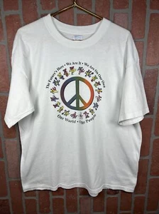 Rare 2002 Vintage Grateful Dead One World Peace Bears tour T-Shirt size XL - Picture 1 of 7