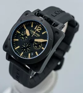 NEW Lum-Tec Bull42 A26 Military Quartz Black PVD Watch - DEALER & WARRANTY - Picture 1 of 2