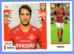 2019 PANINI FIFA 365 #301 Ivelin POPOV FC Spartak Moskva Sticker