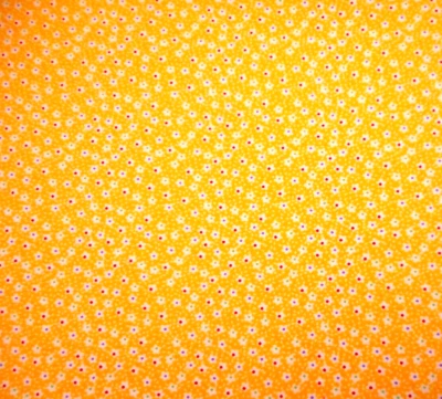 30s Reproduction Fabric By Half-Yard Tiny White Floral Lt Yellow Premium Cotton - Image 1 of 2