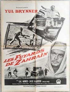 AFFICHE ORIGINALE 60X80 CM/1962/LES FUYARDS DU ZAHRAIN/YUL BRYNNER/RONALD NEAME - Picture 1 of 1