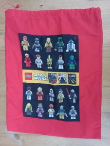 Lego Star Wars Minifigures Red Drawstring Bag - Picture 1 of 2