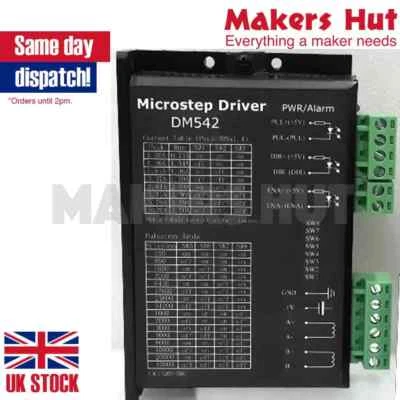 Digital Stepper Driver 1.0-4.2A 20-50VDC For Nema 17, 23, 24 Stepper DM542 - Image 1 of 2