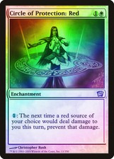 Circle of Protection: Red FOIL 9th Edition PLD White Uncommon CARD ABUGames
