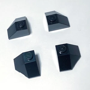 4 Piezas Nuevo LEGO Cuña Negra 2 x 2 (45°) Doble Esquina Pendiente (13548) - Imagen 1 de 2