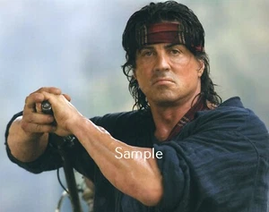 Póster impreso de actor Sylvester Stallone 8x10 Rambo imagen SS4 - Imagen 1 de 1