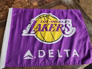 Los Angeles Lakers NBA 11X15 Window Mount X2 Car Flags - Picture 1 of 3