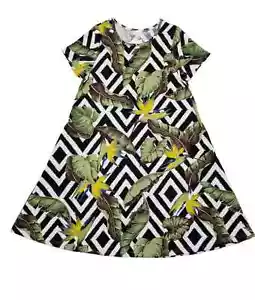 XXS Vestido Pequeño Para Mujer LuLaRoe Jessie Bolsillo Tropical Floral Ikat - Imagen 1 de 4