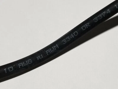 Fio de conexão/chumbo Belden 37110 #10awg cobre estanhado alta temperatura 150C 600V/10 pés - Imagem 1 de 4