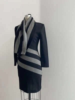 ⭕️ 80 年代复古 Patrick Kelly 包裹连衣裙:前卫 thierry mugler 关西 — 第 1/4 张图片