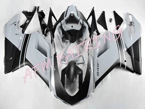 Nardo Grey Black ABS Injection Bodywork Fairing Kit for Ducati 848/1098 2007-12 - Picture 1 of 6
