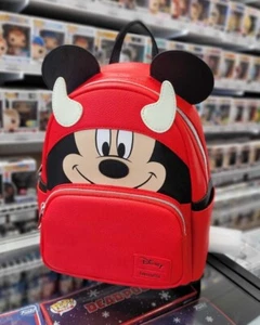 Loungefly Mickey Mouse Halloween Devil Mickey Mini-Backpack [EE Exclusive] - Picture 1 of 5