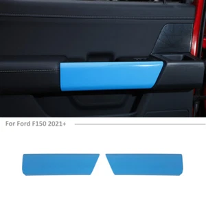 Inner Rear Door Handle Cover Trim For Ford F150 2021-2022 Light Blue Accessories - Picture 1 of 9