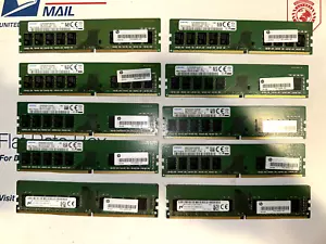 HP 1Rx8 8GB DDR4 PC4 -2666V Desktop Memory L04435-501 ECC UDIMM Unbuffered - Picture 1 of 2