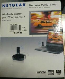 Netgear PTVU1000 Universal Push2TV HD Wirelessly Display PC on an HDTV SEALED