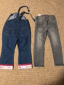 Lot of 2 denim pants for girls 4 and 5 years old S. Olivier - Picture 1 of 4