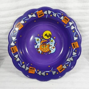 90s Hershey's Halloween Bowl Purple Berman USA 1995 Vtg Reese's Ghosts Kisses - Picture 1 of 6