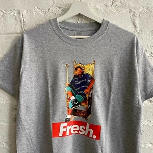 FRESH Prince Heather Grey Crew Neck Tee T-shirt by ACTUAL FACT - Picture 1 of 4