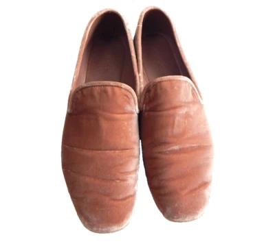 Vince Mujer 6.5 Zapatos Bray Rosa Claro Terciopelo Mocasines Sin Cordones Planos para Fumar Foto 1 de 4