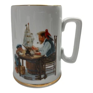 Taza de café grande vintage Sea Farer 1985 Norman Rockwell "For a Good Boy" - Imagen 1 de 2