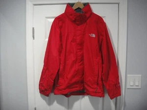 NORTH FACE Mens Hooded Rain Jacket - Men's Medium RED Color - Picture 1 of 10