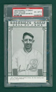 1948 Baseball's Great Baseball Card - Eddie Collins, PSA 6 EXMT - Picture 1 of 2