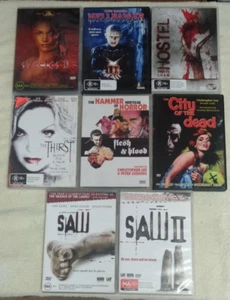 Horror DVD x 8 Bundle Various Titles and Regions ( 1 Rental ) - Picture 1 of 2