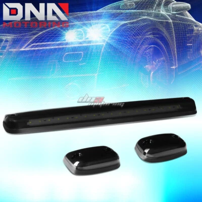 PARA 07-13 SILVERADO/SIERRA 3X CABINA AHUMADA TECHO ÁMBAR LED LUCES MARCADORAS LÁMPARAS Foto 1 de 4