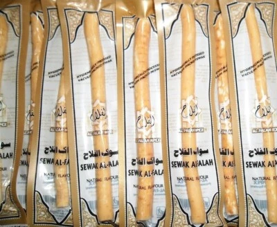 AL FALAH 3 x Miswak Sticks Natürliche Zahnbürste Sewak Al-Falah Meswak Peelu مسواك سواك
