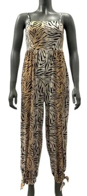Damen Jumpsuit Overall BODYFLIRT beige Tiger Leopard NEU Größe XS - Bild 1 von 2