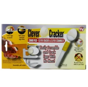 As Seen on TV Combo Pack: Egg Clever Cracker & Egg Clever Scrambler New In Box - Picture 1 of 1
