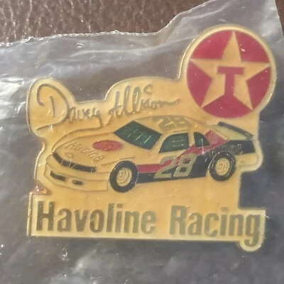 DAVEY ALLISON # 28 TEXACO HAVOLINE FORD CARRERAS ANTIGUO VINTAGE NUEVO PIN SELLADO Foto 1 de 4