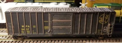 HO Branchline MPA 50 Ft Box Car Rd #9437 Weathered,Car Detailed,Kadees - Image 1 of 2