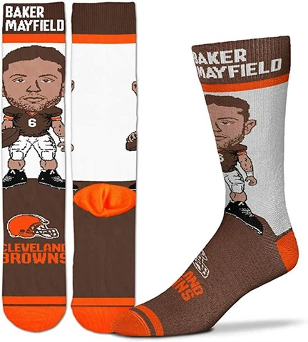 NFL Baker Mayfield #6 Player Socks Mens Womens Youth Cleveland Browns Dawg Pound Cover
