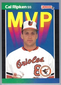 1989 Donruss CAL RIPKEN JR Team MVP Insert Card BC-15 Baltimore Orioles HOF - Picture 1 of 2