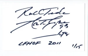 Marty Lyons Signed 5x3 Autographed Index Card IDC NFL New York Jets #01 - Picture 1 of 1