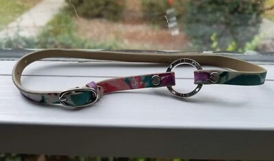 Origami Owl Floral Leather Double Wrap Bracelet  w Love Is Patient Locket Window - Image 1 of 2