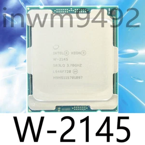 PROCESSEUR INTEL XEON W-2145 8 CŒURS 3,70 GHz 11 Mo l3 cache 140 W SR3LQ - Photo 1/1