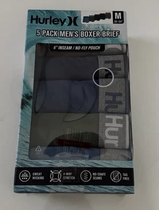 Hurley Boxer Slip Uomo Medium Confezione da 5 - Foto 1 di 3