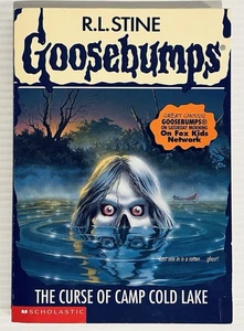 Goosebumps #56 The Curse Of Camp Cold Lake 1st Edition with Cards & Bookmark - Picture 1 of 4