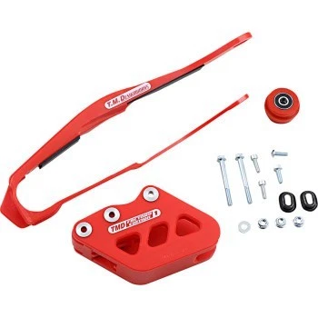 TM Design Works Chain Slide N Guide Kit Red DCK-OR1-RD for 02-04 Honda CRF 450R - Image 1 of 1