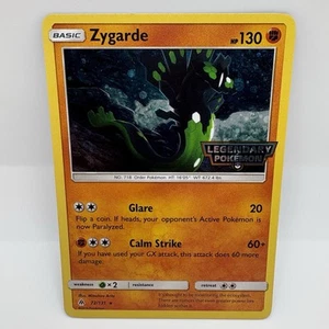 Pokemon ZYGARDE Legendary Pokemon 72/131 Forbidden Light Stamped English LP - Picture 1 of 2