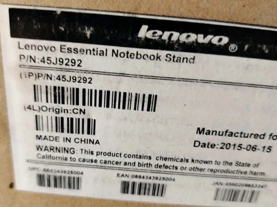 LENOVO ESSENTIAL NOTEBOOK (SMALL LABTOP) STAND P/N 45J9292 - Image 1 of 2
