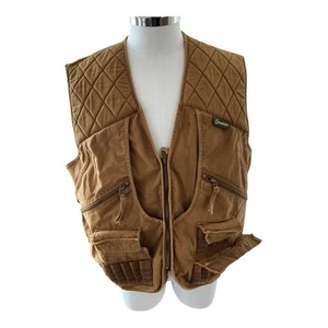 Gamehide Size L Brown Duck Canvas Quilted Bird Hunting Shooting Style 300 Vest - Picture 1 of 9