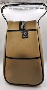 Vintage Vinyl Bowling Shoe Bag Outside Pocket Metal Zipper Tote Rockabilly - Picture 1 of 8