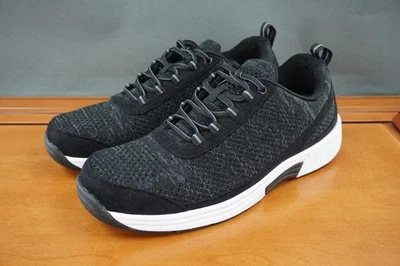 Zapato de lava OrthoFeet para hombre talla 10 negro cómodo para caminar ortopédico tejido estilo 619 Foto 1 de 4