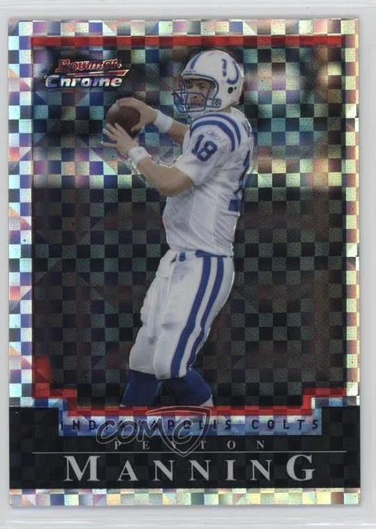 2004 Bowman Chrome X-Fractor /250 Peyton Manning #75 HOF - Image 1 of 2