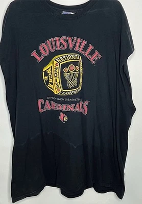 Vintage Louisville Cardinals 2013 T Shirt Black Adult Size XXXL Sleeveless Shirt - Image 1 of 4