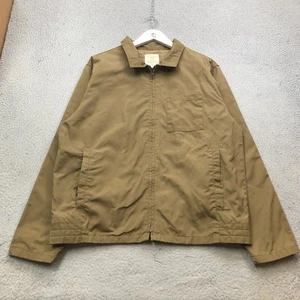 Gap Workwear Lightweight Jacket Mens Medium Long Sleeve Full Zip Pockets Brown - Picture 1 of 9